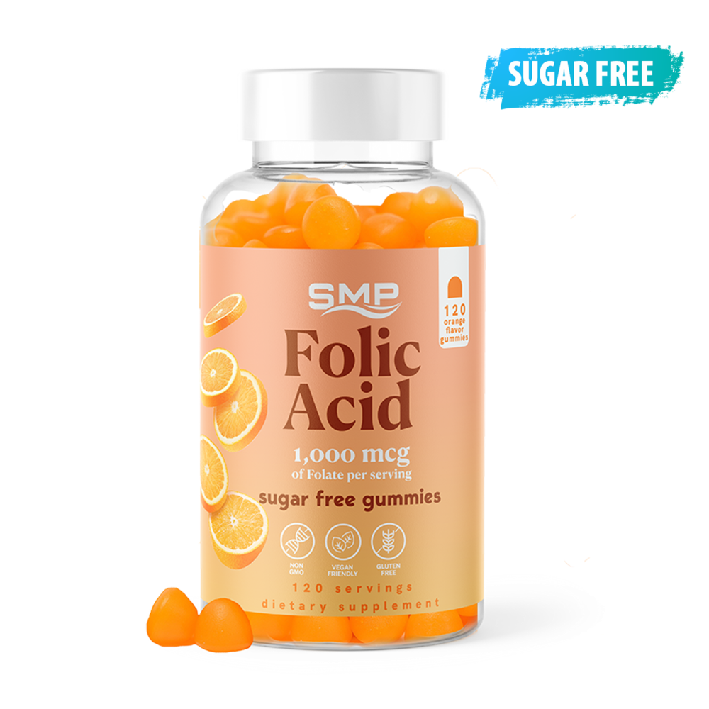 SF Folic Acid Gummy 1,000 mcg Orange Flavored