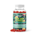 Hair Skin Nails Gummies Advanced - 6000mcg Biotin Natural Passion Fruit Flavor - Non-GMO - Gluten Free