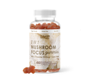 2 In 1 Mushroom Focus (2.5 g) Gummies w/ L-Theanine 200mg + Lions Mane - Natural Raspberry Pomegranate Flavor 