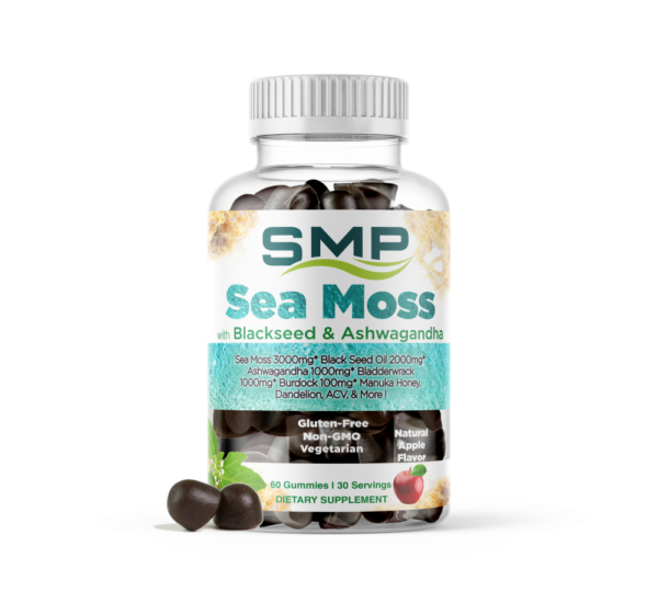 Sea Moss with Blackseed & Ashwagandha Apple Flavor 2.5g Gummy