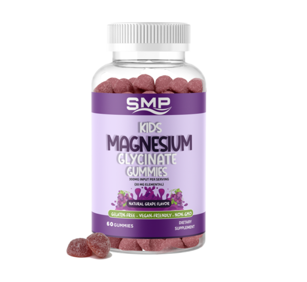 Magnesium Glycinate Gummies 300mg 30mg Elemental - Natural Grape Flavor
