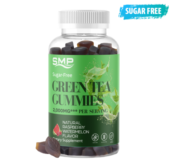 Sugar Free Green Tea Gummy (Raspberry-Watermelon), 2g