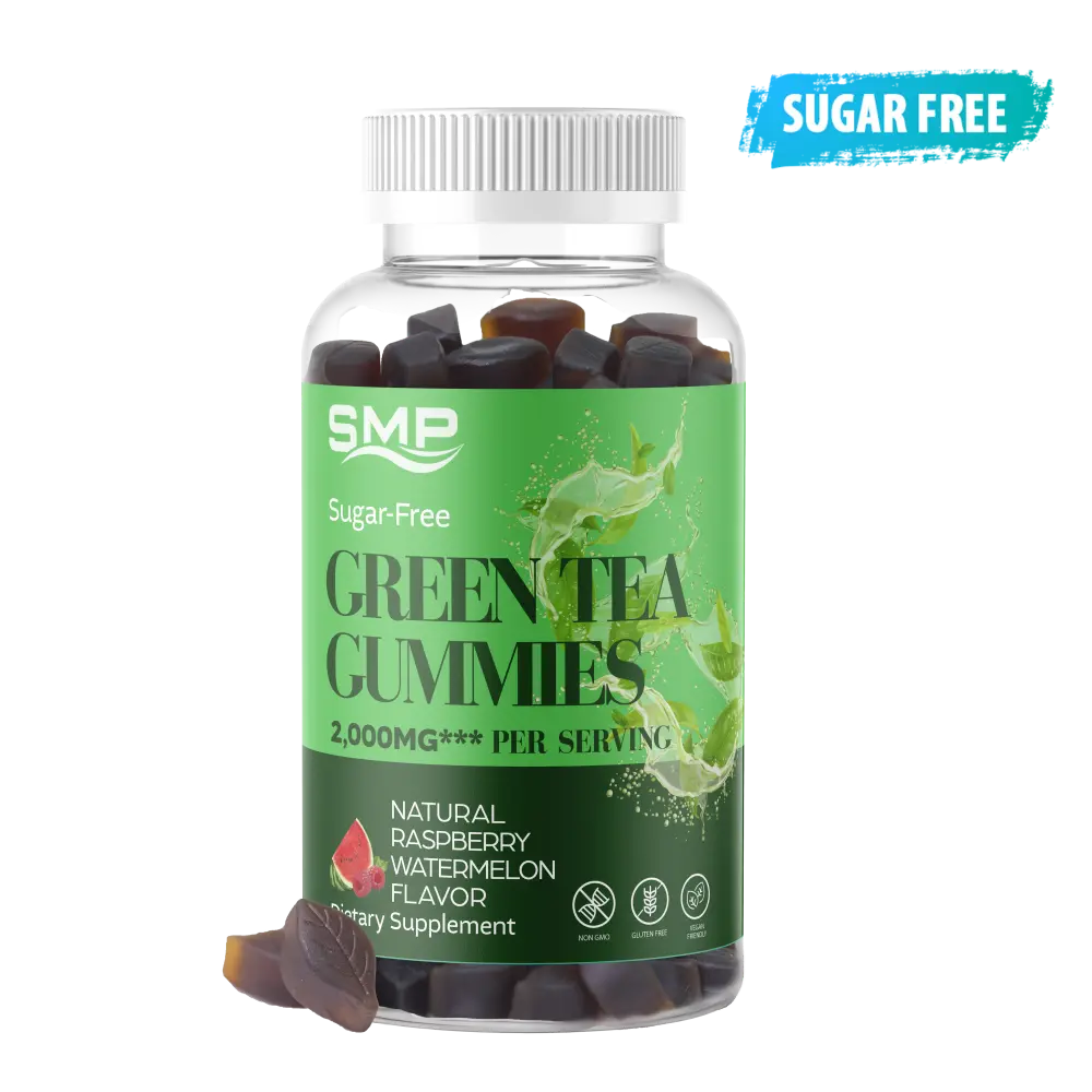 Sugar Free Green Tea Gummy (Raspberry-Watermelon), 2g