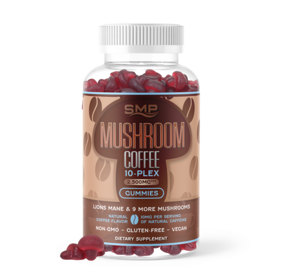 Mushroom Coffee 10-Plex 2,500mg Gummies, 3g
