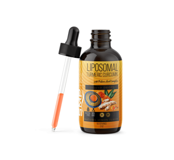 vegan liposomal turmeric curcumin liquid drops w fulvic acid complex bioperine for absorption natural lemon flavor 60 servings 2oz non gmo gluten free