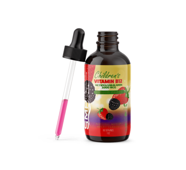 vegan vitamin b12 liquid drops w methylcobalamin 3000mcg natural mixed berry flavor 60 servings 1oz non gmo gluten free