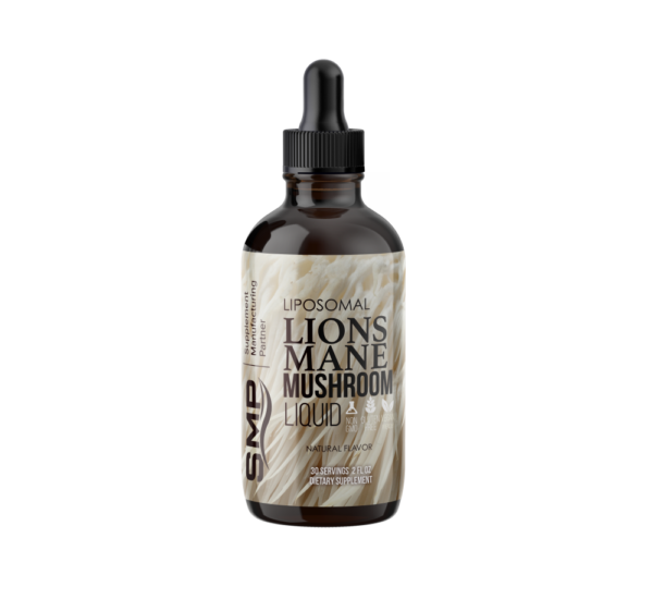 Liposomal Lions Mane Mushroom Liquid – Phospholipid & Bioperine® Absorption – Natural Flavors – Gluten Free – Non-GMO – Vegan Friendly
