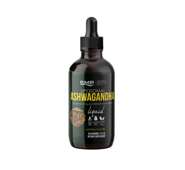 Liposomal Ashwagandha Liquid – Phospholipid & Bioperine® Absorption - 30 Servings - 2oz – Natural Flavors – Gluten Free – Non-GMO – Vegan Friendly