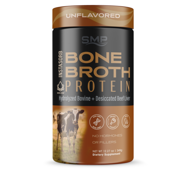 Bone Broth Protein  – Hydrolyzed Bovine + Desiccated Beef Liver – Unflavored / No Fillers – Non-GMO – Hormone & Pesticide Free – Gluten Free – Keto & Paleo
