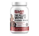 Time Release Whey Protein Blend 2 Lb (911.4 g) Bottle (WPC, WPI, Egg Albumin, Micellar Casein) rBGH Free W/ Enzymes & Probiotics – Natural Chocolate Flavor – Non-GMO