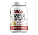 Time Release Whey Protein Blend 2 Lb (905.2 g) Bottle (WPC, WPI, Egg Albumin, Micellar Casein) rBGH Free W/ Enzymes & Probiotics – Natural Vanilla Flavor – Non-GMO