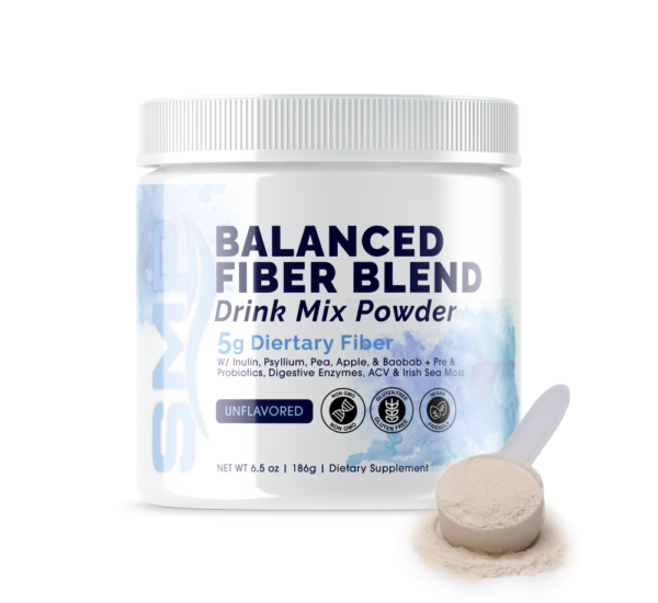 Balanced Fiber Powder + Blend Drink Mix 186 g Unflavored
