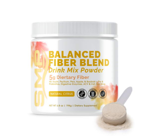 Balanced Fiber Powder + Blend Drink Mix 194.4 g - Citrus Flavored