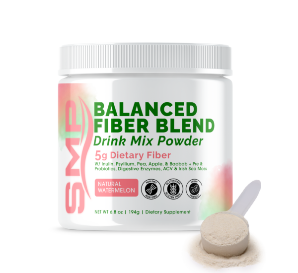 Balanced Fiber Powder + Blend Drink Mix 194.4 g - Watermelon Flavored