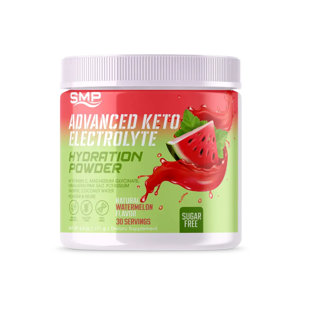 Sugar Free Advanced Keto Electrolyte Hydration Powder - Natural Watermelon Flavor 172.8g (Serving Size: 5.76g, 30 Servings)