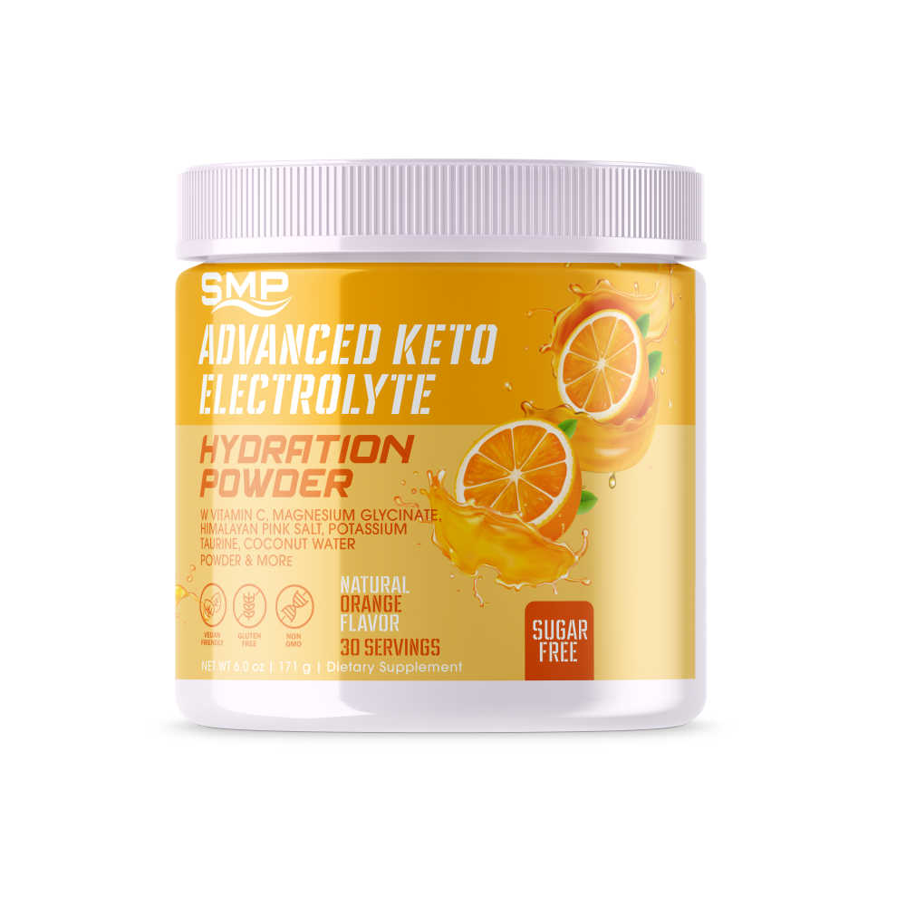 Sugar Free Advanced Keto Electrolyte Hydration Powder - Natural Orange Flavor 172.8g (Serving Size: 5.76g, 30 Servings)