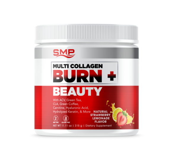 Strawberry Lemonade Multi Collagen Burn + Beauty Powder 309g (Serving Size: 10.3g, 30 Servings)