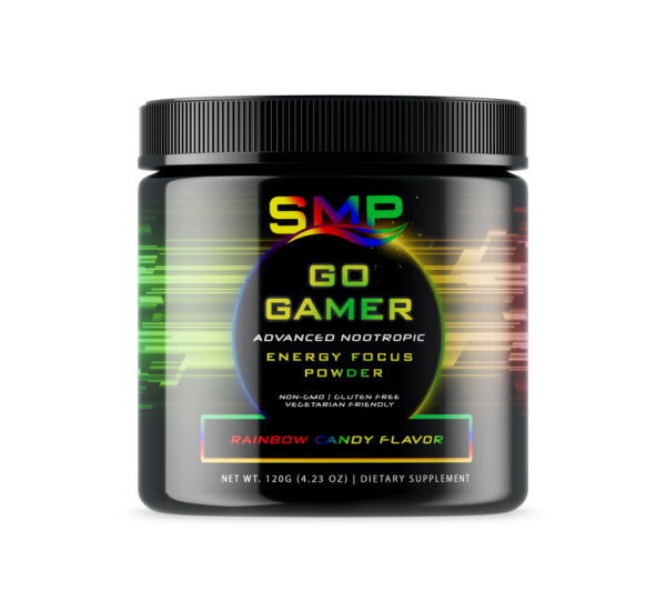 Go-Gamer Advanced Nootropic Energy Focus Powder – Rainbow Candy Flavors