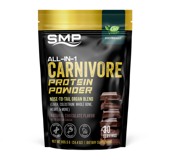 Blend and Fill of Stock Chocolate Carnivore Protein Blend 801g (30 Servings)