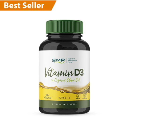 Vitamin D3 in Olive Oil 5,000 IU Softgels