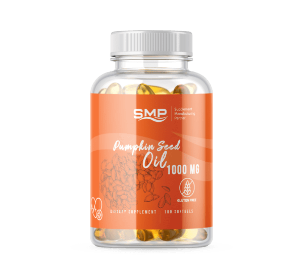 Extra Virgin Cold-Pressed Pumpkin Seed Oil w/ Linoleic, Oleic, Stearic & Palmitic Acid – 1000 mg