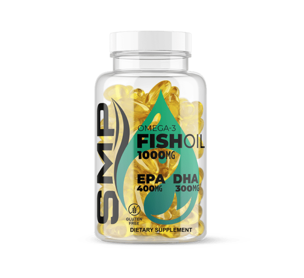 Omega 3 Fish Oil Softgels 1000 mg – Molecularly Distilled – 400 mg EPA & 300 mg DHA