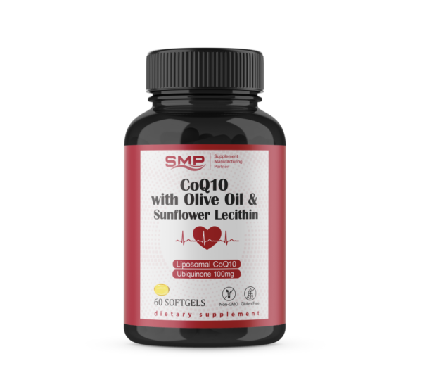 CoQ10 100mg with Olive Oil and Lecithin 100mg Softgels
