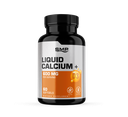 Calcium Liquid Softgels 600mg + Vitamin D – Non-GMO – Gluten Free