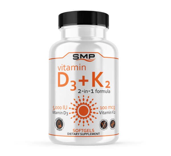 Stock Vitamin D3 (5000 IU) + Vitamin K2 (MK-7) (100mcg)