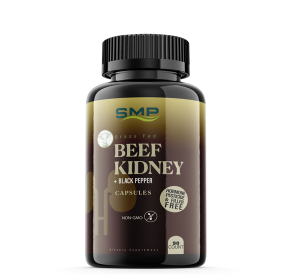 Grass Fed Beef Kidney + Black Pepper Capsules - Non-GMO – Hormone, Pesticide & Filler Free – Freeze-Dried