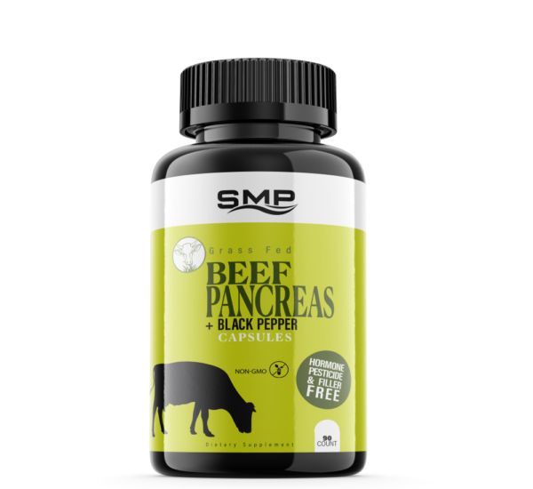 Grass Fed Beef Pancreas + Black Pepper - Non-GMO – Hormone, Pesticide & Filler Free – Freeze-Dried