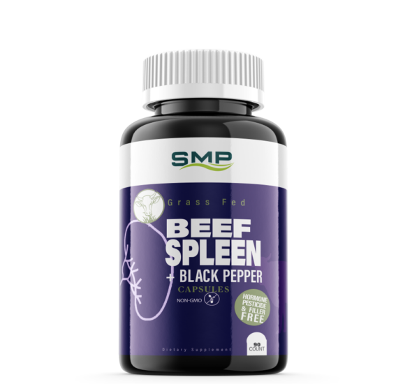 Grass Fed Beef Spleen + Black Pepper Capsules, Size '0'
