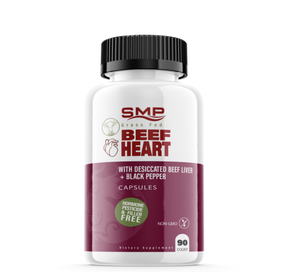 Grass Fed Beef Heart W/ Desiccated Beef Liver + Black Pepper - Non-GMO – Hormone, Pesticide & Filler Free – Freeze-Dried