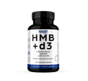 HMB and Vitamin D3 Supplement - 1,000 MG Calcium Calcium HMB With 4,000 IU of D3 - B-Hydroxy B-Methylbutyrate Butyrate Veggie Capsules - Non-GMO – Gluten-Free – Keto – Vegetarian