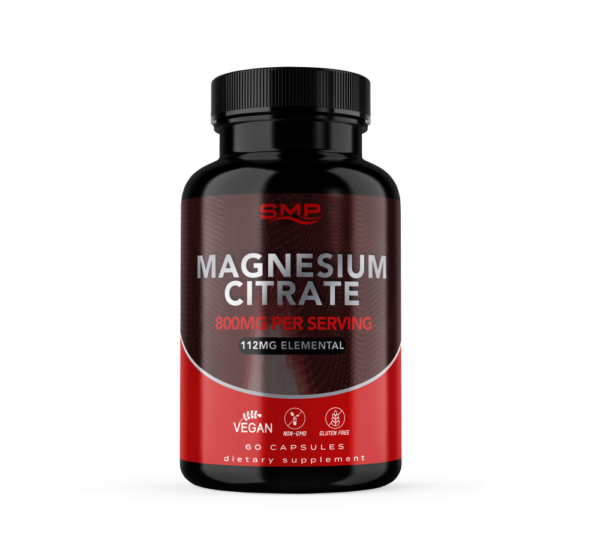 Magnesium Citrate 800mg Per Serving Vegetable Capsules (112mg Elemental)