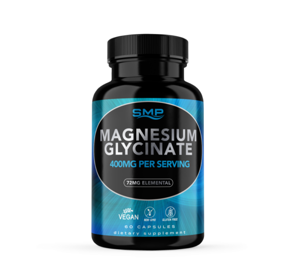 Magnesium Glycinate 400mg Per Vegetable Capsules (120mg Elemental)