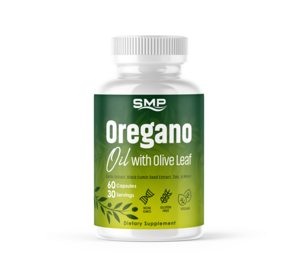 Stock Oregano Olive Leaf Blend Capsules, Size '00'