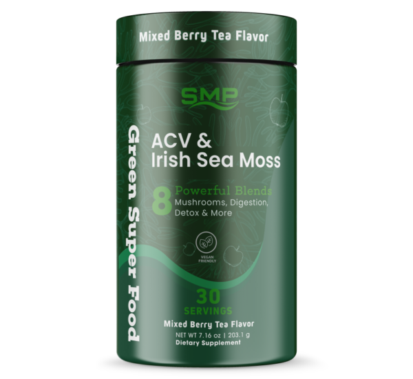 ACV + Organic Irish Sea Moss Green Superfood Powder 235.29g (30 Servings)