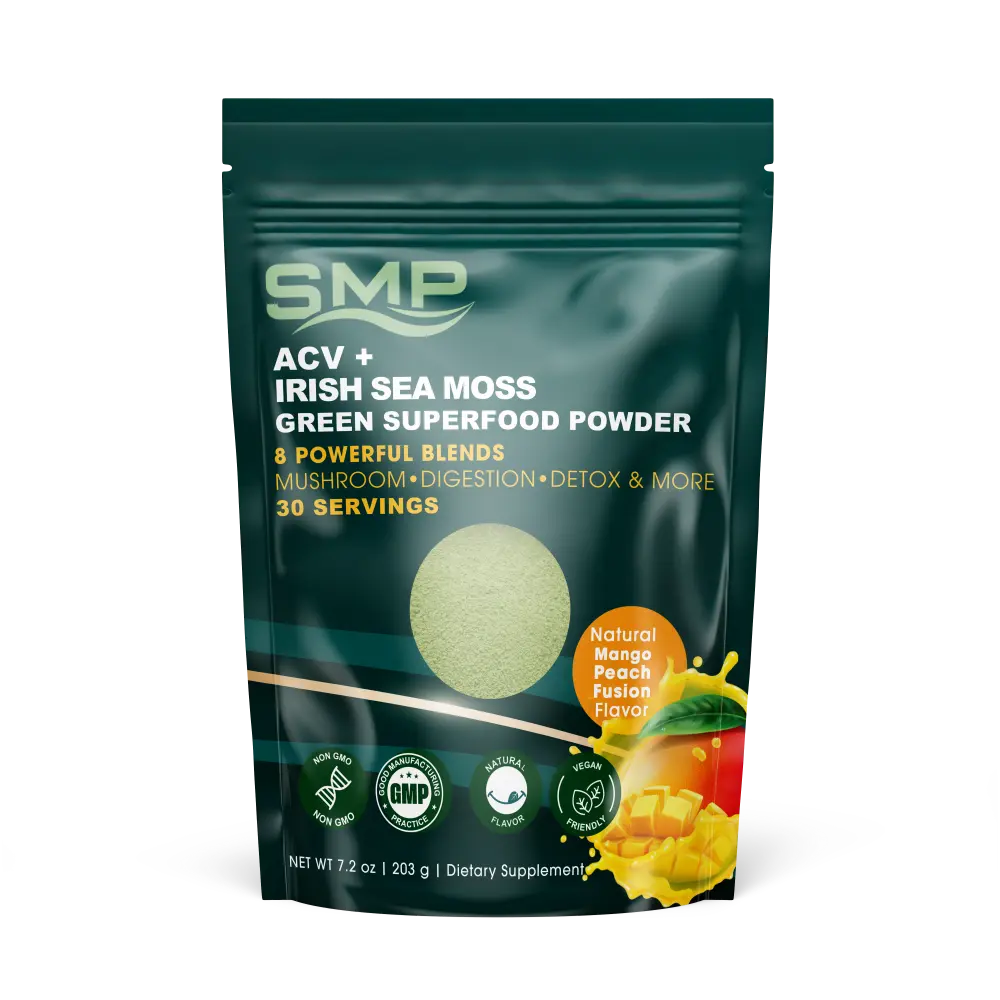 ACV + Organic Irish Sea Moss Green Superfood powder - 203.1g - (30 servings)