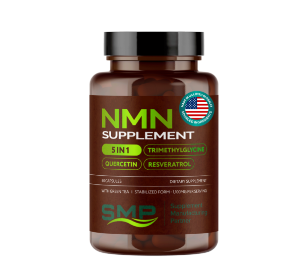 Stock 5-In-1 NMN Blend Capsules, Size '00'