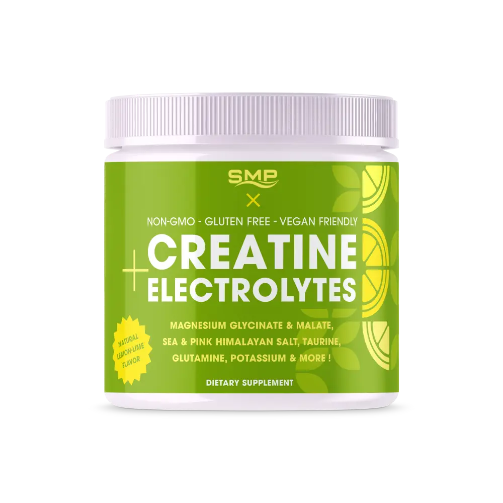 Stock Natural Lemon-Lime 'Hydrate' Creatine Electrolyte Powder 345g (30 Servings)