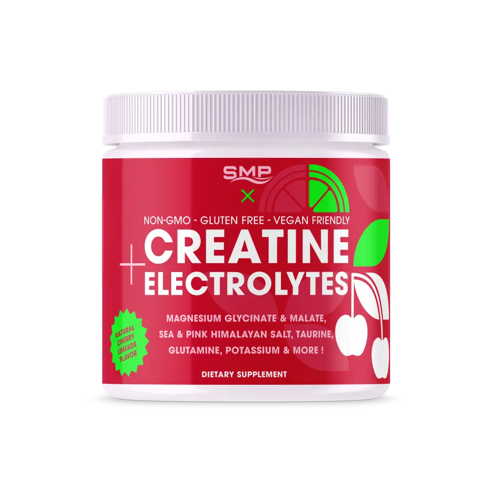 Stock Natural Cherry Limeade 'Hydrate' Creatine Electrolyte Powder 361g (30 Servings)