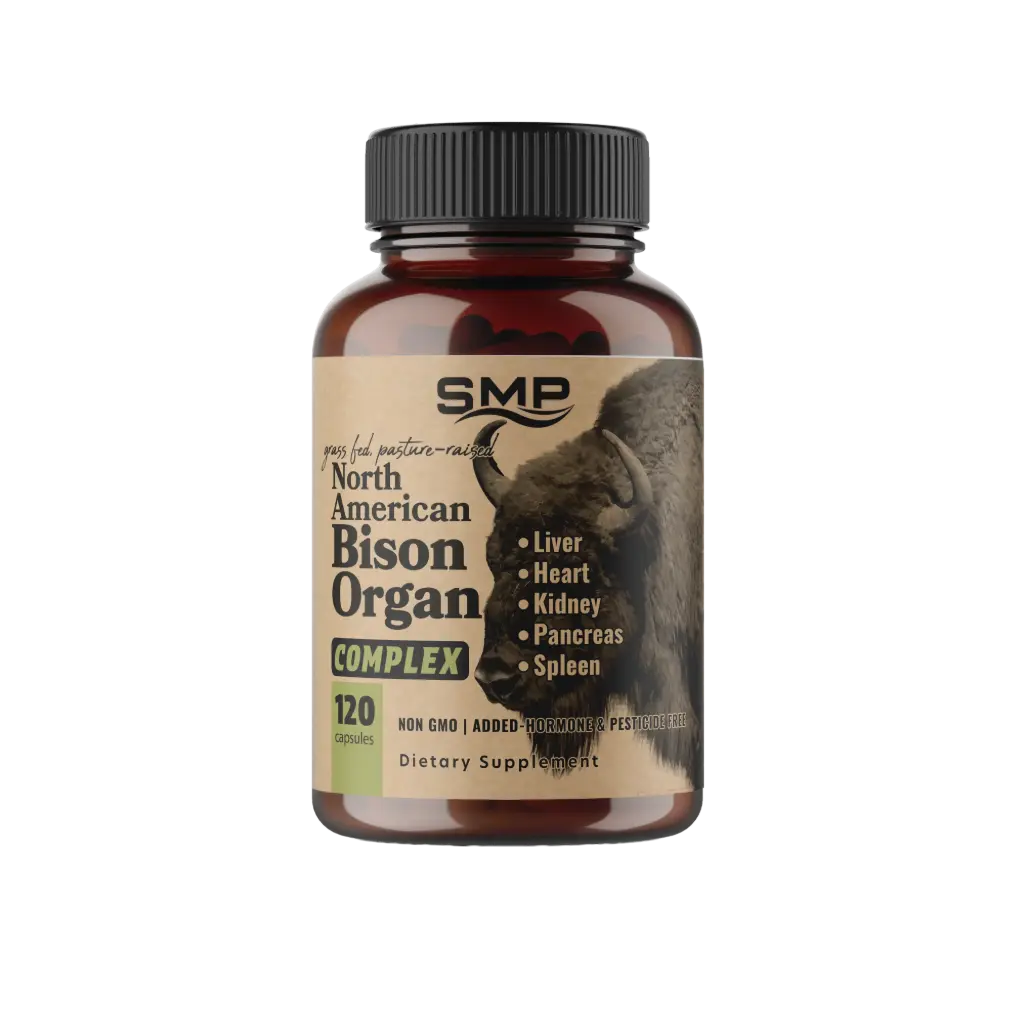 Grass-Fed North American Bison Organ Complex 500mg ea, Size '0'