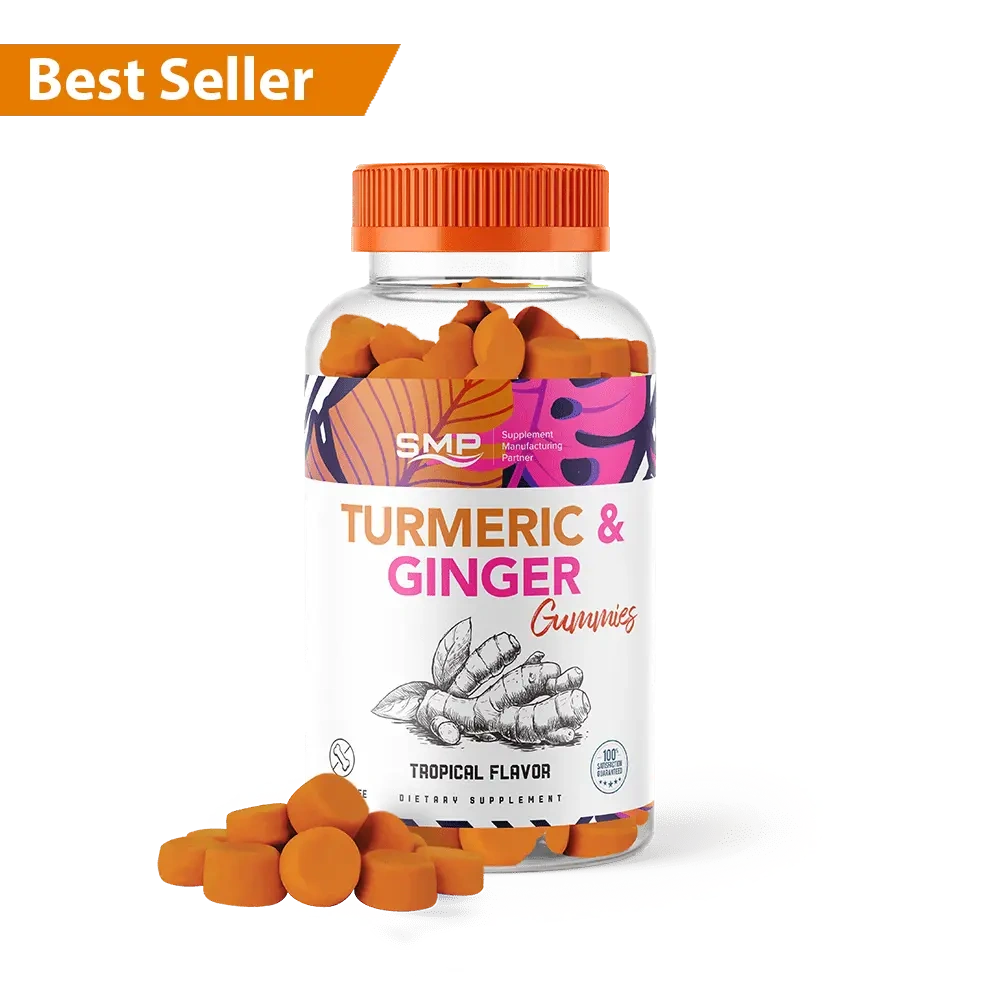 [GUM100454] Turmeric & Ginger Gummies – Tropical Flavor