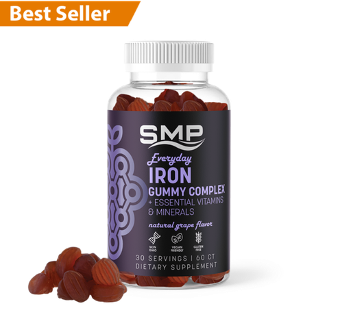 [GUM100550] Iron Gummies – Natural Grape Flavor