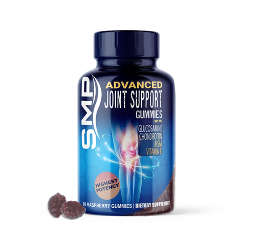 [GUM100753] Advanced Joint Support Gummies - Glucosamine - Chondroitin - MSM - Vitamin E - Natural Raspberry Flavor