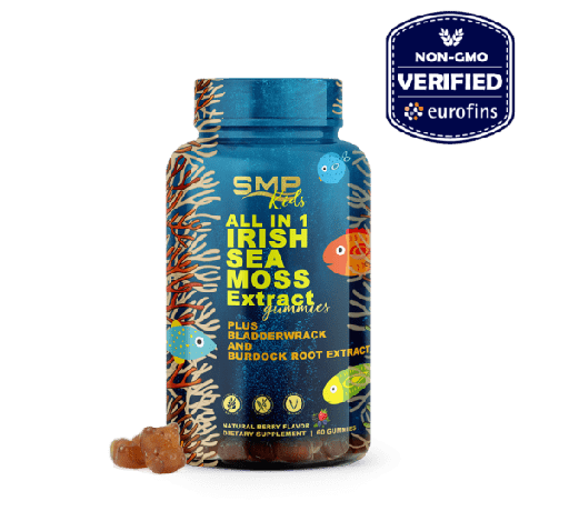 [GUM100816] Wild Crafted Irish Sea Moss Complex Gummies With Raw Bladderwrack & Burdock