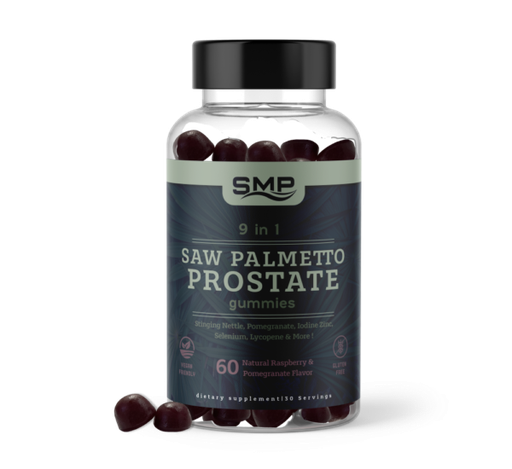 [GUM100928] 9 In 1 Saw Palmetto Prostate Gummy-Stinging Nettle, Pomegranate, Iodine Zinc, Selenium, Lycopene & Raspberry