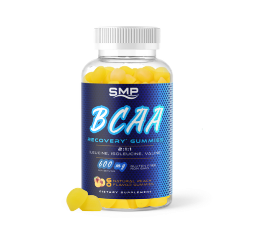 [GUM101177] BCAA Recovery Gummy 2:1:1 (Leucine, Isoleucine, Valine) – Natural Peach Flavor – Gluten Free – Non-GMO