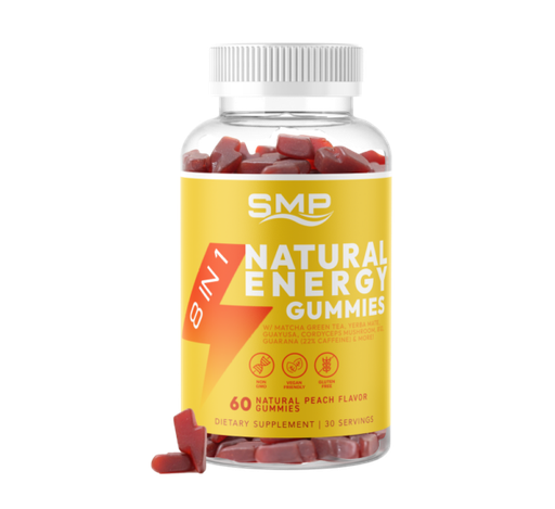 [GUM101559] 8 In 1 Natural Energy Gummy W/ Organic Matcha Green Tea